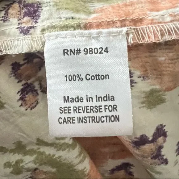 Anthropologie Love The Label Floral Puff Sleeve Maxi Dress - Small - Picture 8 of 8